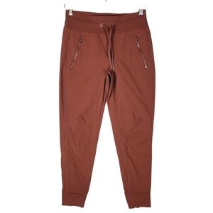 Athleta Trekkie North Jogger Size 0 Burgundy Ripstop Nylon Hiking Travel Outdoor